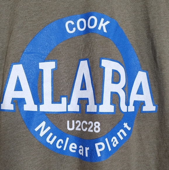 Alara Cook Nuclear Plant Men's Tan T-Shirt - Picture 4 of 5